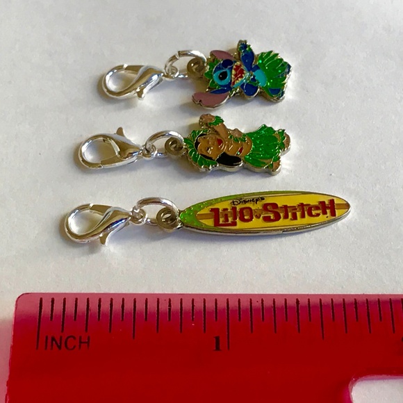 Disney Lilo & Stitch Charm Lot Clip-On Retired RARE Aulani Resort Hawaii Ohana - Picture 5 of 6